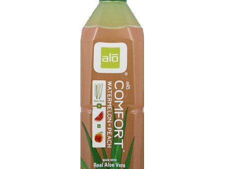 Alo - Aloe Vera Juice Drink Comfort Watermelon + Peach, 16.9 Oz | Pack of 12 Cheap