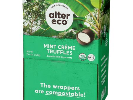 Alter Eco - Chocolate Truffle Dark Mint Organic 0.42 Oz - Pack of 60 Fashion