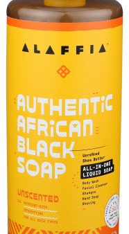 Alaffia - Authentic African Black Soap Unscented,32 Oz Online Hot Sale