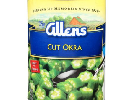 Allens - Cut Okra, 14.5 Oz - Pack of 12 Online Hot Sale