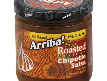 Arriba! - Salsa Chipotle Med, 16 Oz - Pack of 6 Supply