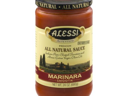 Alessi - Smooth Marinara Sauce, 24 Oz - Pack of 6 on Sale