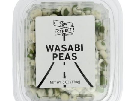 38th Street - Peas Wasabi Tub, 6 Oz - Pack of 12 Supply