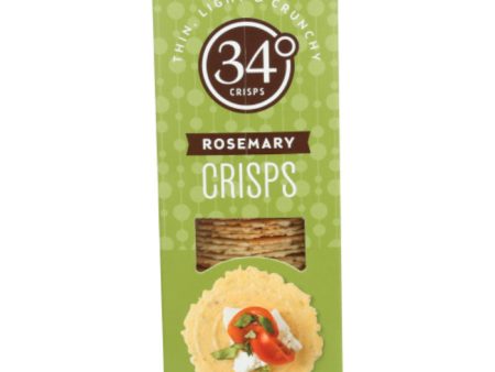 34 Degrees - Crispbread Rosemary, 4.5 Oz - Pack of 12 Online