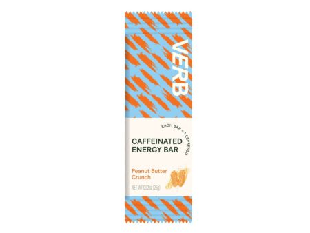 Verb Energy - Peanut Butter Crunch Bar 0.92 OZ - Pack of 16 Fashion