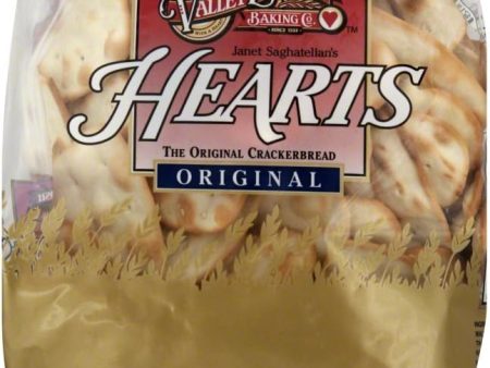 Valley Lahvosh Cracker Heart Original Bag 8 Oz - Pack Of 12 For Sale