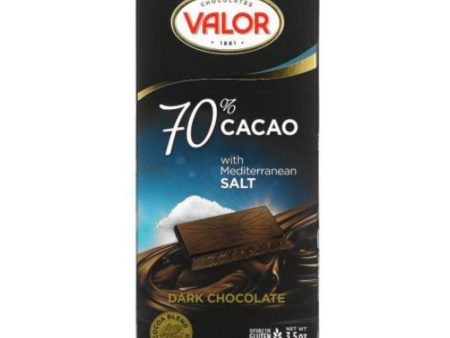 Valor - Dark Chocolate, 70% Cacao with Mediterranean Salt For Cheap