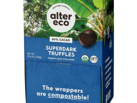 Alter Eco - Chocolate Truffle Super Dark Organic 0.42 Oz - Pack of 60 Hot on Sale