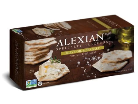 Alexian - Olive Oil & Sea Salt Cracker, 4 Oz Online Sale