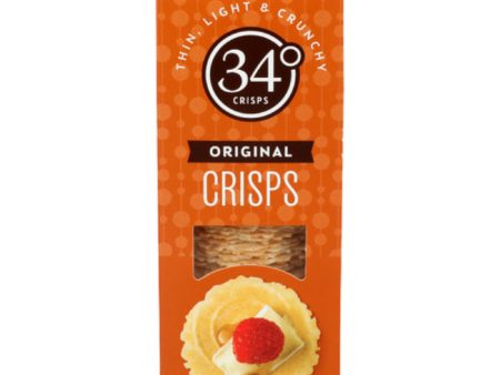 34 Degrees - Crispbread Natural, 4.5 Oz - Pack of 12 For Sale