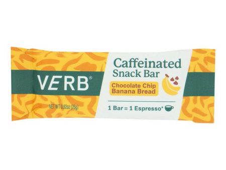 Verb Energy - Chocolate Chip Banana Bread Energy Bar 0.92 OZ - Pack of 16 Online now