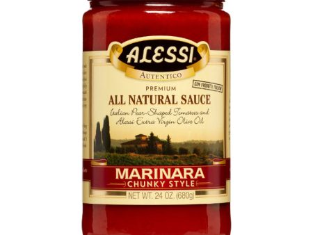 Alessi - Chunky Marinara Sauce, 24 Oz - Pack of 6 Online now