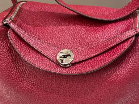 Hermes Lindy 30 Rouge Garance Clemence Fashion