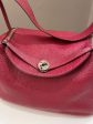 Hermes Lindy 30 Rouge Garance Clemence Fashion