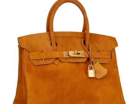 Vintage Hermes Birkin 30 Orange H Doblis Gold Hardware For Cheap