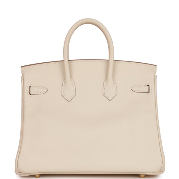 Hermes Birkin 25 Craie Swift Gold Hardware Online now