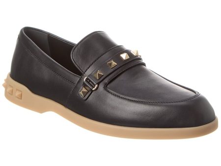 Valentino Leisure Flows Leather Loafer Discount