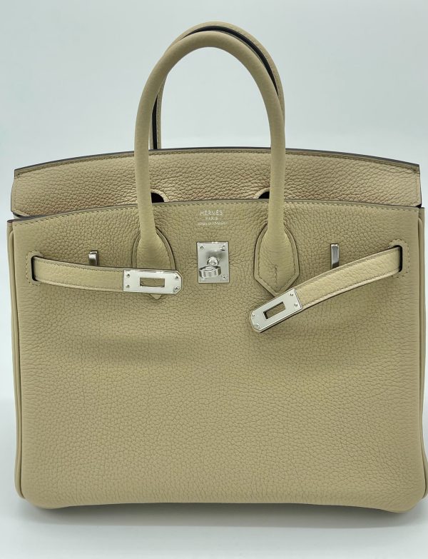 Hermes Birkin 25 Togo Trench   Bougainvillier Palladium Hardware Online Sale