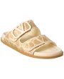 Valentino Vlogo Raffia & Leather Sandal Online Hot Sale