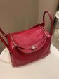 Hermes Lindy 30 Rouge Garance Clemence Fashion