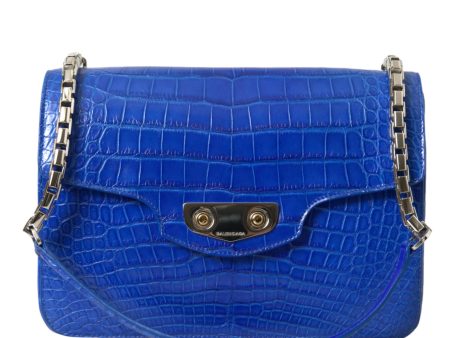 Balenciaga Chic Alligator Skin Chain Shoulder Women s Bag Fashion