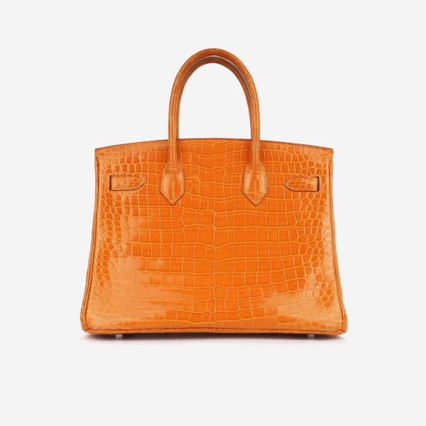 Hermes Birkin 30 - Orange Porosus Crocodile Lisse For Discount