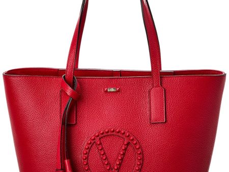 Valentino By Mario Valentino Soho Rock Leather Tote For Cheap