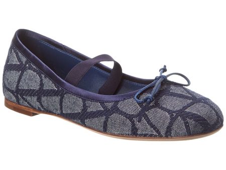 Valentino Vlogo Toile Iconographe Denim Flat Cheap