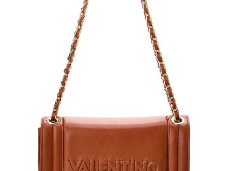 Valentino By Mario Valentino Alice Embossed Leather Shoulder Bag For Cheap