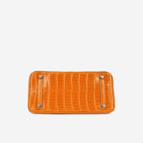 Hermes Birkin 30 - Orange Porosus Crocodile Lisse For Discount