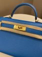 Hermes Mini Kelly 20 Bleu Hydra Chèvre Discount