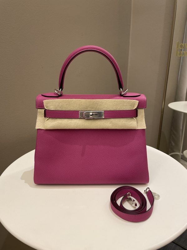 Hermes Kelly 28 Rose Pourpre Clemence Online Sale