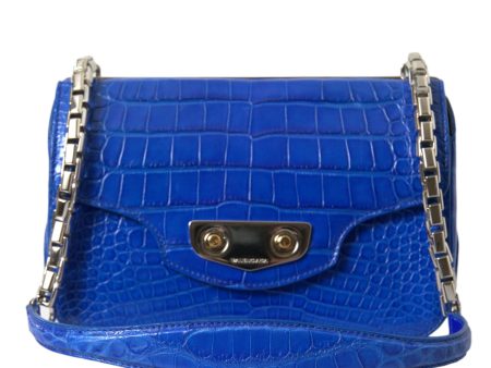 Balenciaga Alligator Skin Mini Shoulder Bag - Elegant Women s Blue Online