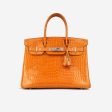 Hermes Birkin 30 - Orange Porosus Crocodile Lisse For Discount