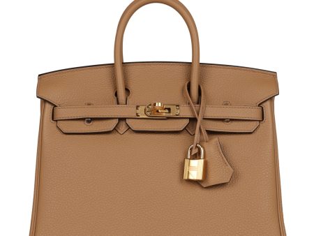 Hermes Birkin 25 Chai Togo Gold Hardware For Discount