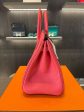 Hermes Birkin 25 Swift Rose Texas Palladium Hardware Fashion