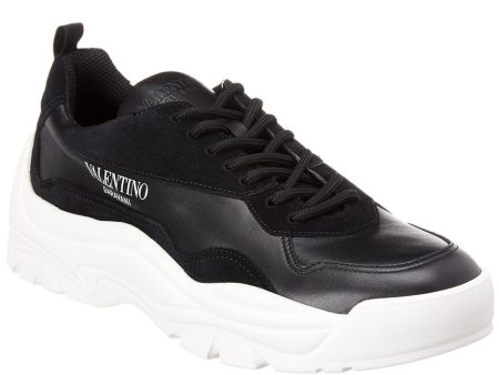 Valentino Leather & Suede Sneaker Supply