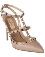 Valentino Rockstud Caged 100 Grainy Leather Pump Discount