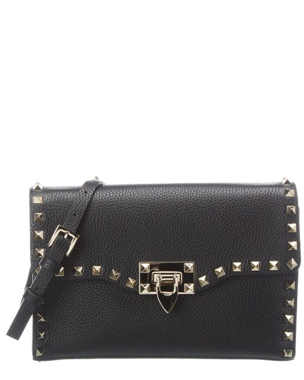 Valentino Rockstud Small Grainy Leather Crossbody Fashion