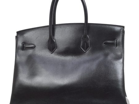 HERMES 2003 BIRKIN 35 Black Box calf Cheap