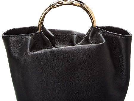 Valentino Vlogo Leather Bucket Bag For Discount