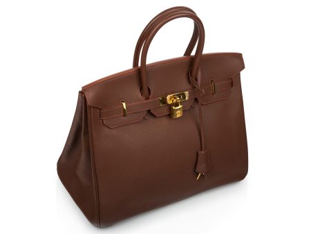 Hermes Birkin 35 - Havana Brown For Sale