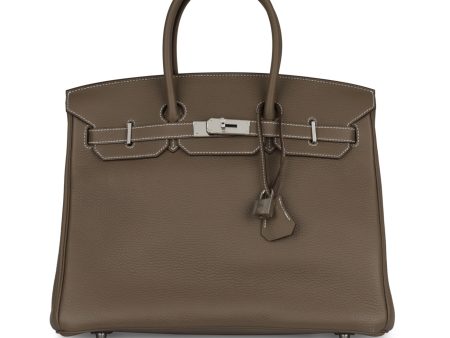 Hermes Birkin 35 - Etoupe Clemence Online Sale