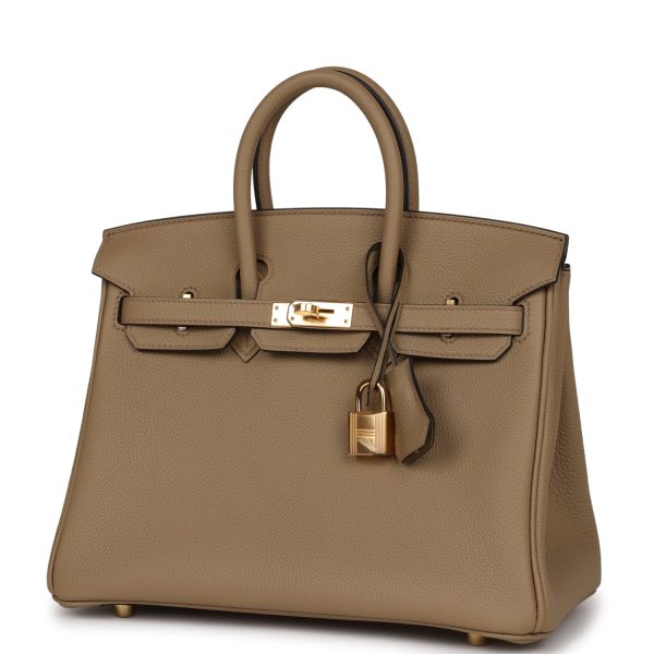 Hermes Birkin 25 Beige Marfa Togo Gold Hardware Cheap