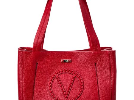 Valentino By Mario Valentino Estelle Rock Leather Tote Discount