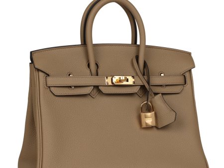 Hermes Birkin 25 Beige Marfa Togo Gold Hardware Cheap