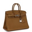 Hermes Birkin 25 Bronze D or Verso Togo Palladium Hardware Sale