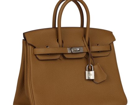 Hermes Birkin 25 Bronze D or Verso Togo Palladium Hardware Sale