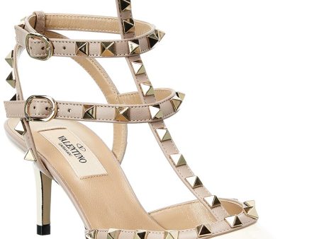 Valentino Rockstud Caged 65 Patent Ankle Strap Pump Online now