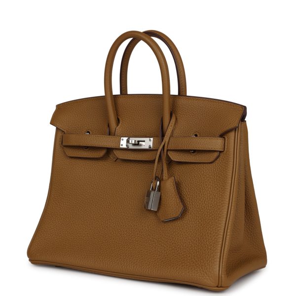 Hermes Birkin 25 Bronze D or Verso Togo Palladium Hardware Sale